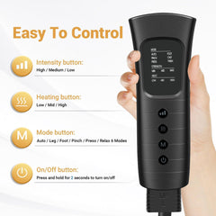 FSUON leg massager heat settings for customizable comfort.