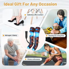 FSUON leg massager on the go use for home, gym, or travel.