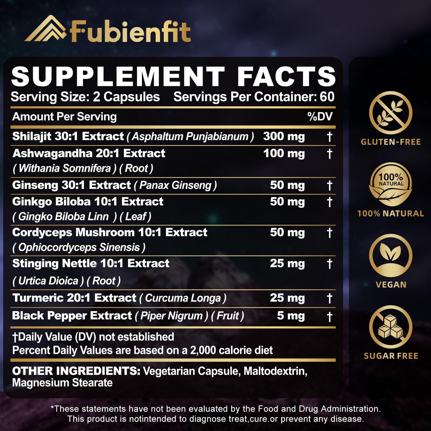 Fubienfit Shilajit capsules close-up emphasizes smooth texture and easy swallow