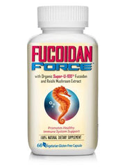 FUCOIDAN FORCE bottle label closeup showing standardized fucoidan
