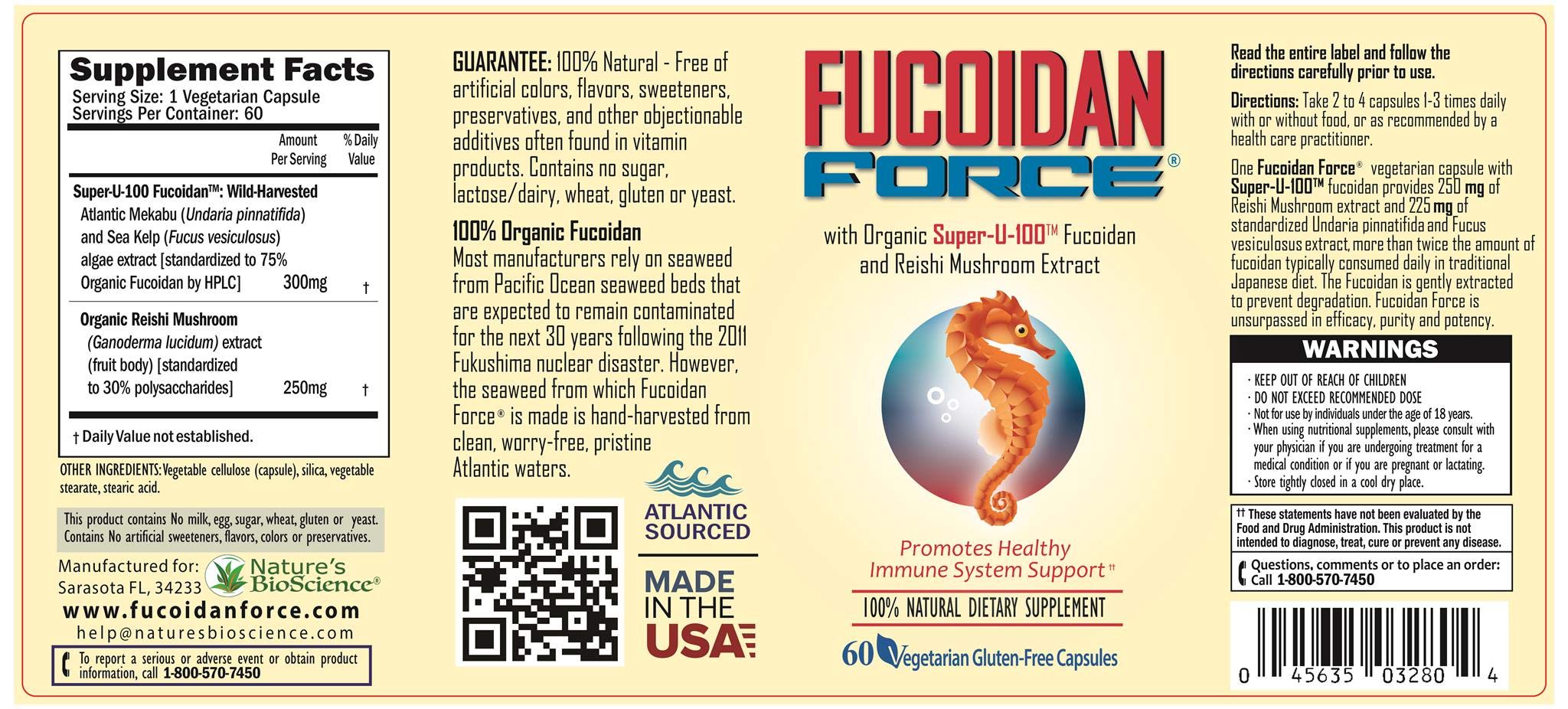 FUCOIDAN FORCE plant based capsules for vegan supplementation