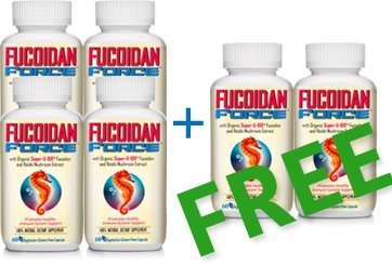 FUCOIDAN FORCE six bottles pack highlighting value and convenience