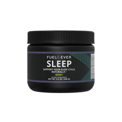 Fuel 4 Ever Sleep berry powder tub for a calming nightly routine.