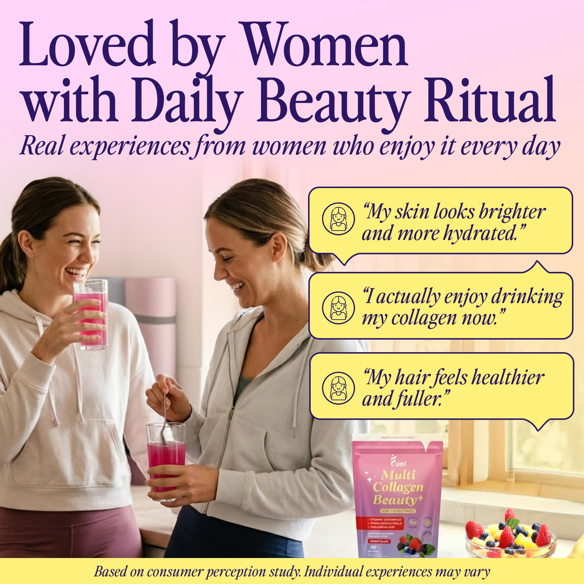 Fuel Multi Collagen spoon and powder for precise daily servings