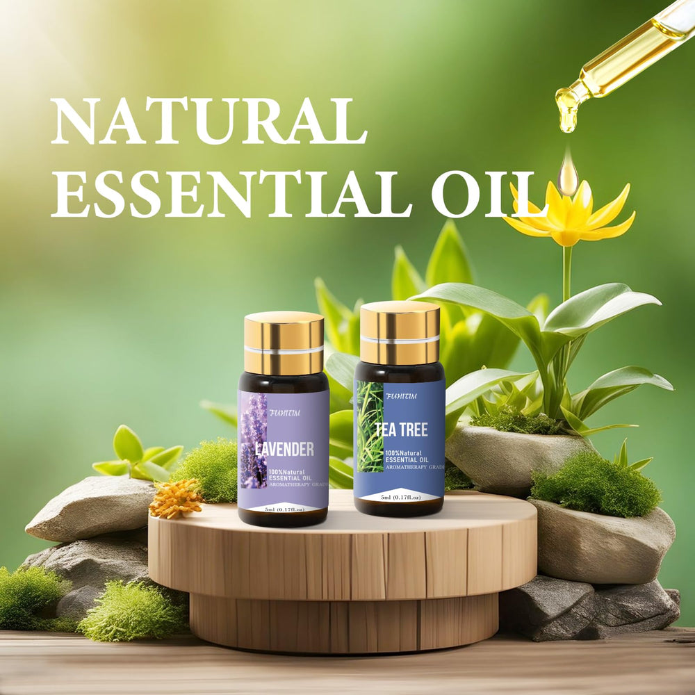 FUHITIM essential oil bottle close-up highlighting premium fragrance.