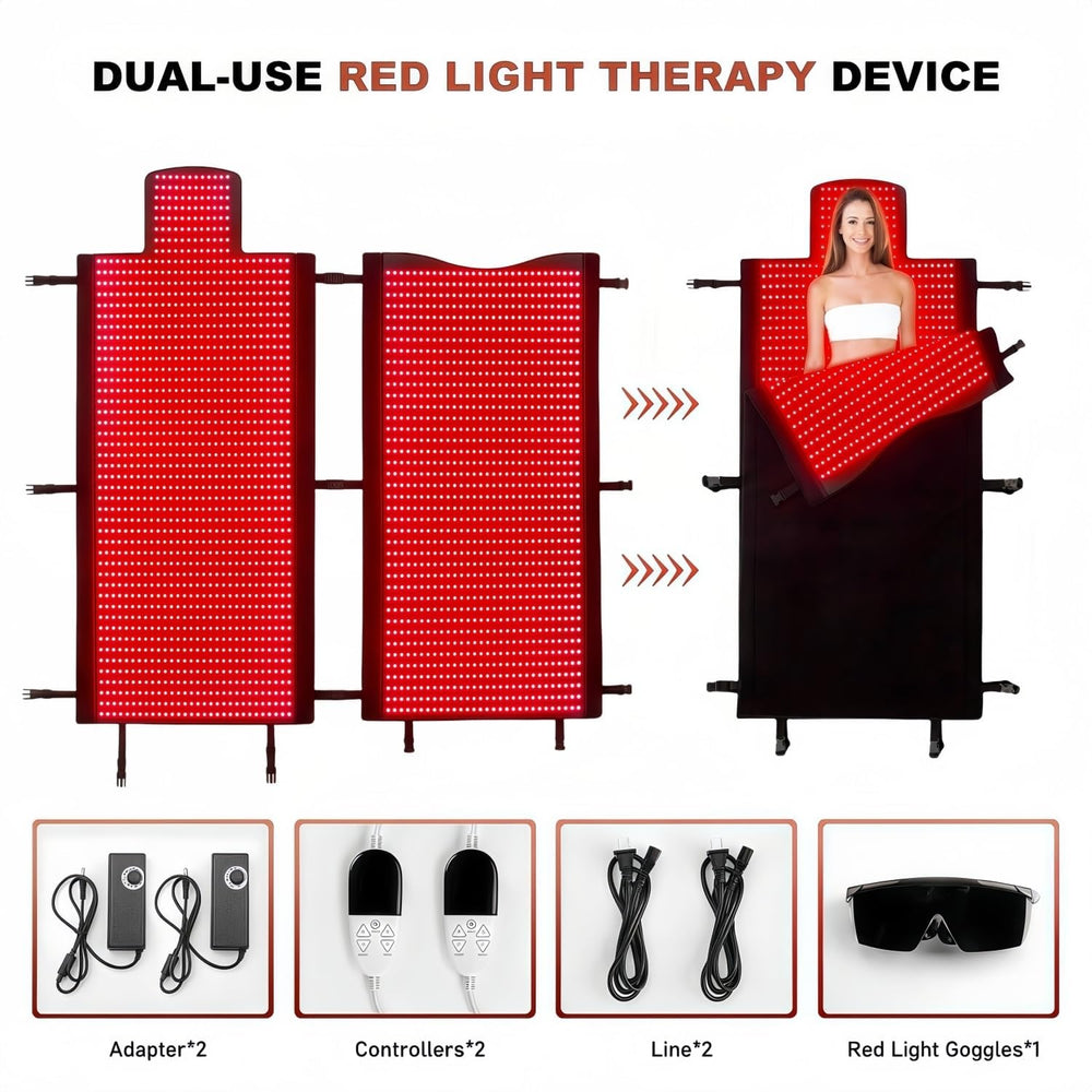 FUIART protective glasses included for safe infrared therapy sessions