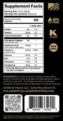 Full Body Impact Kosher and USA-made labels on bottle