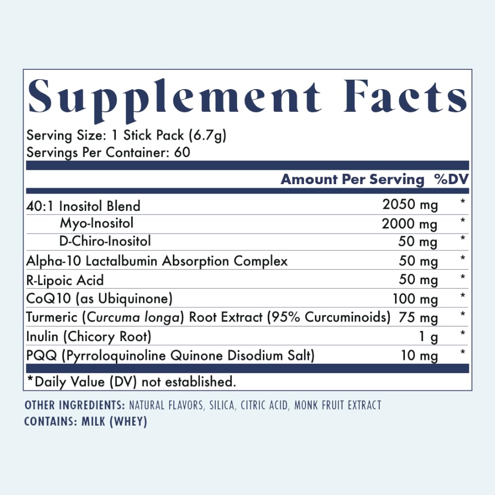 FullWell Alpha Inositol bottle highlights the 40 to 1 ratio for balanced inositol.