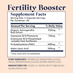 FullWell Fertility Trio capsules close-up highlights DHA and essential nutrients for pregnancy support.