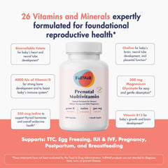 FullWell bioavailable vitamins for improved absorption in prenatal use