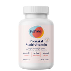FullWell Prenatal lemon bottle with fresh aroma for sensitive noses