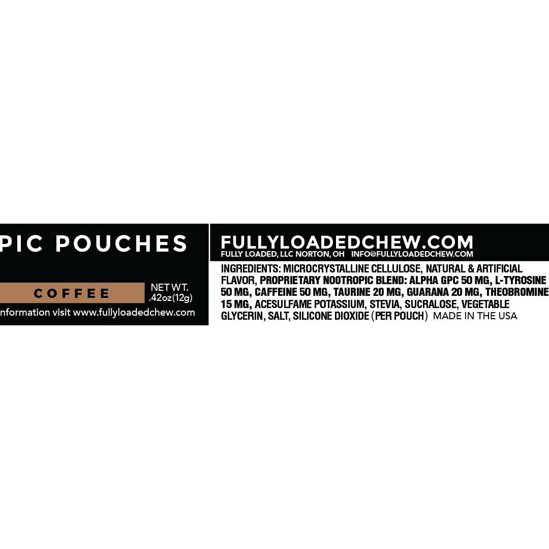 Fully Loaded Bullseye Alpha Fuel pouch closeup highlighting compact discreet energy.