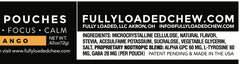 Fully Loaded Bullseye Alpha mango pouch ingredients clearly showing 60mg ALPHA GPC.