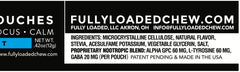 Fully Loaded Bullseye Alpha Pouch Mint pack count shows 15 pouches per can.
