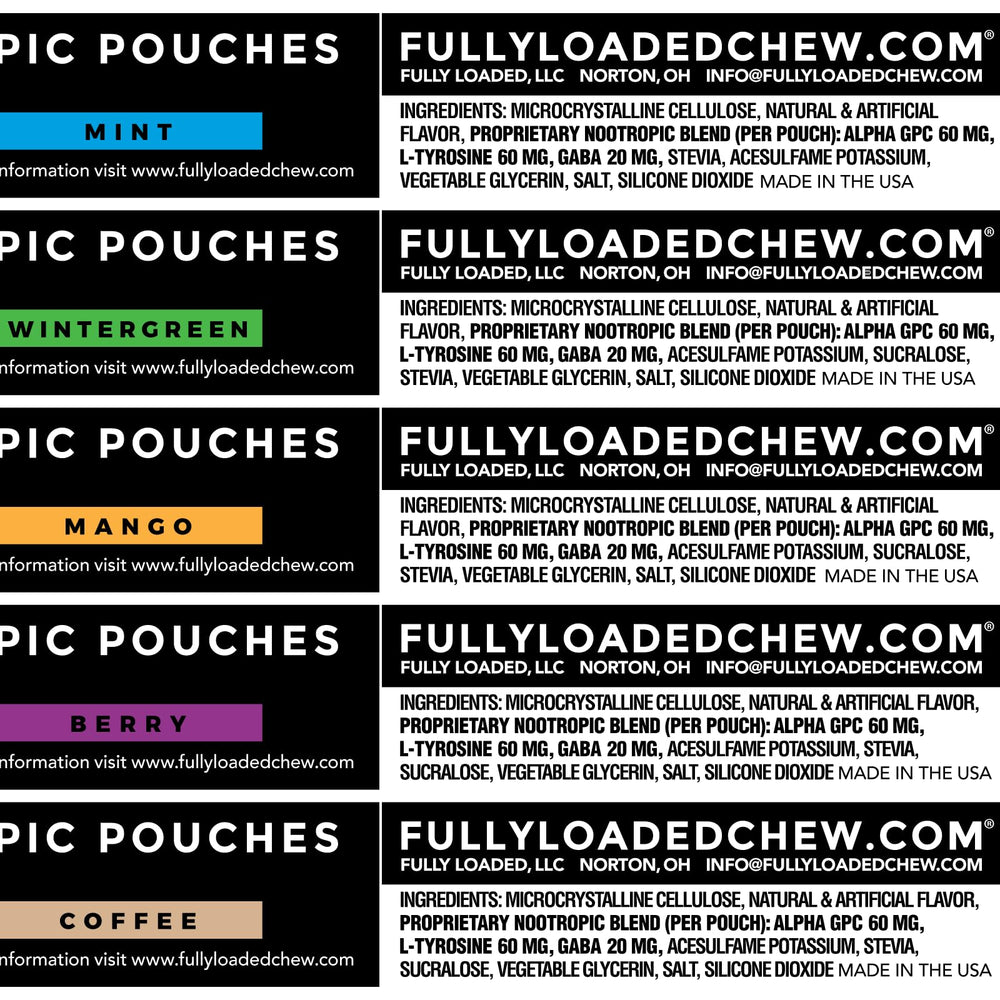 Fully Loaded Bullseye Alpha Pouches closeup texture, premium feel for daily use.