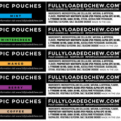 Fully Loaded Bullseye Alpha Pouches closeup texture, premium feel for daily use.