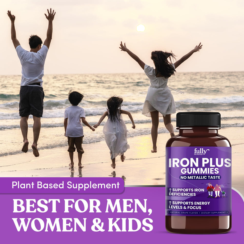 Fully Nutrition Iron Gummies alternative for adults and kids.