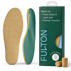 Fulton cork insole with arch support for all-day comfort