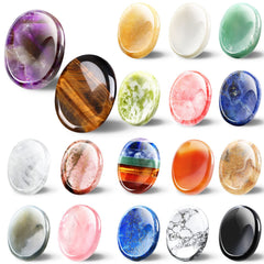 Fumete amethyst thumb worry stone for calming focus during meditation.