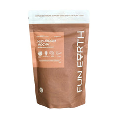 Fun Earth Mushroom Mocha packaging front for easy daily use