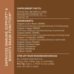 Fun Earth Mushroom Mocha morning ritual in a mug