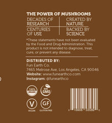 Fun Earth Mushroom Mocha resealable bag keeps freshness on the go