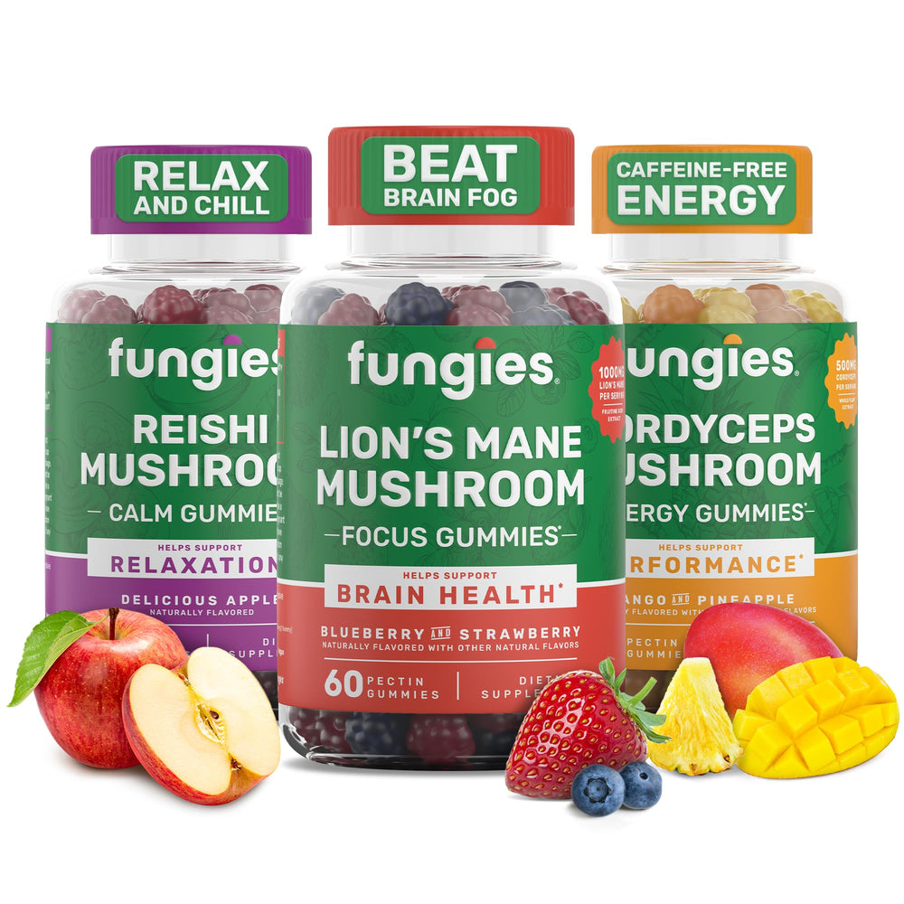 Fungies Lion’s Mane gummy bottle for daily focus support
