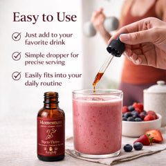 FUNGISIP Momentum ingredients labeled emphasizes the two mushrooms: Cordyceps and Lion’s Mane.