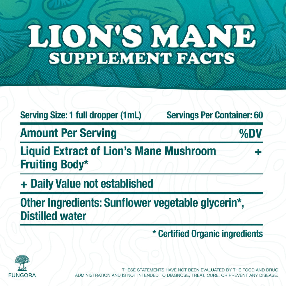 Fungora Lion's Mane USA-grown facility emphasizes clean sourcing.