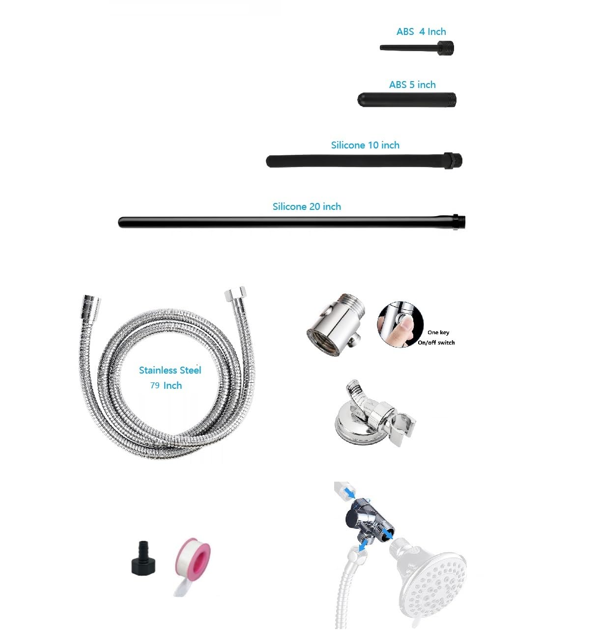 Funny Steel enema nozzle 4inch provides precise water flow for cleansing.