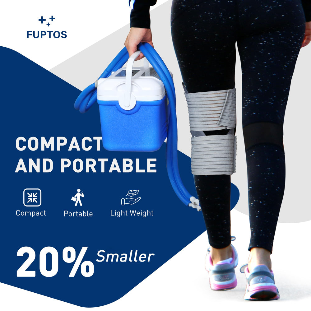 Fuptos compact portable unit easy to carry for on-the-go relief.