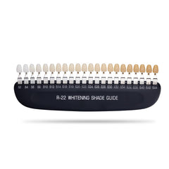 FUREIN SMILE shade chart with engraved numbers for easy whitening tracking