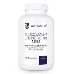 FürstenMED glucosamine chondroitin msm supplement bottle shows joint support for daily mobility.