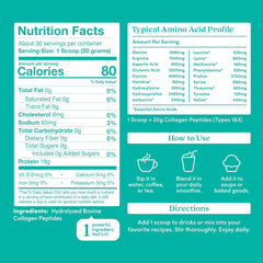 Further Food collagen powder measuring scoop ready for easy serving.