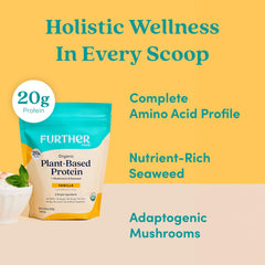 Further Food organic pea protein ingredients label highlights non-GMO and dairy-free purity