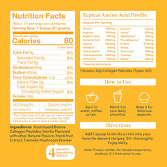 Further Food Vanilla Collagen Powder measuring scoop for convenient daily collagen intake.