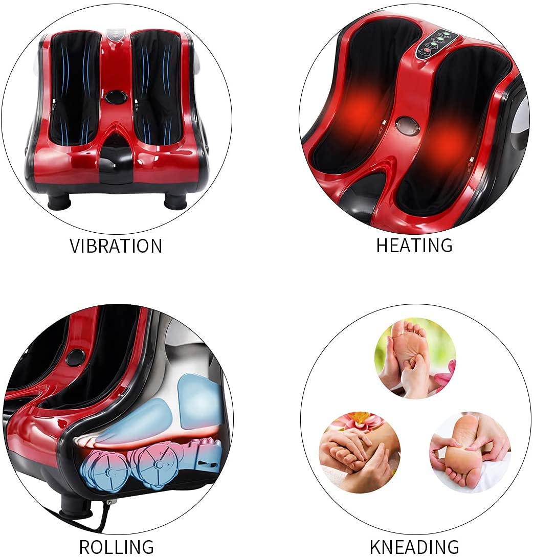 Futada foot massager rolling discs provide circular, 360-degree coverage.