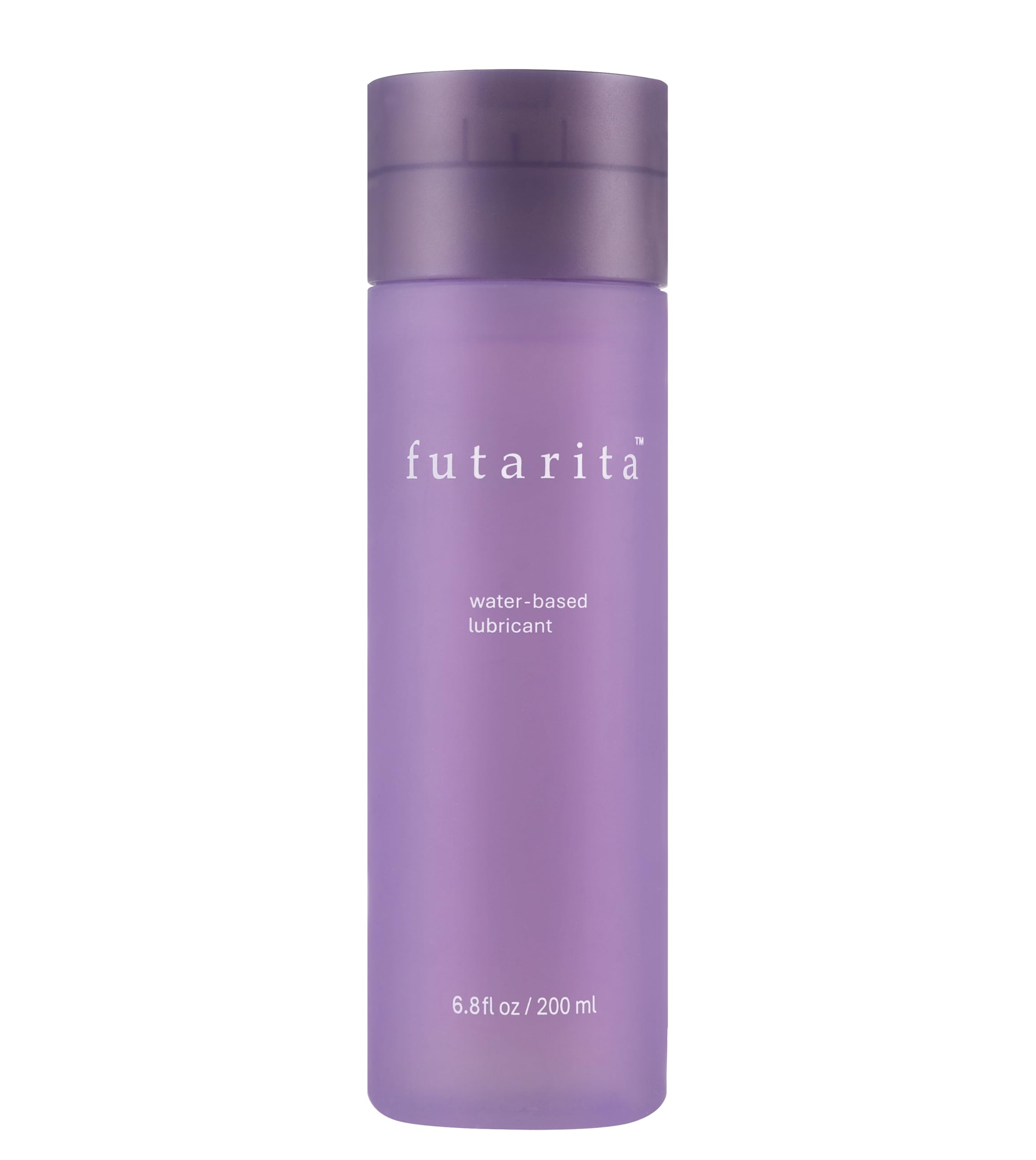 Futarita Premium lubricant bottle pour shows smooth satin glide for everyday intimacy.
