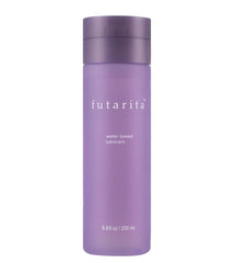 Futarita Premium lubricant bottle pour shows smooth satin glide for everyday intimacy.