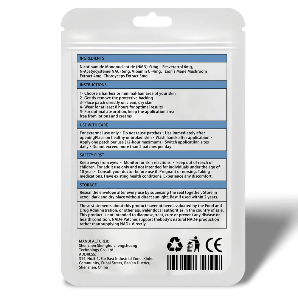 FUTHRI NAD+ patches pack contents show 90 patches across three packs.