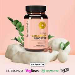 Label highlights L-Glycine, L-Lysine, L-Proline and vitamins for skin vitality.