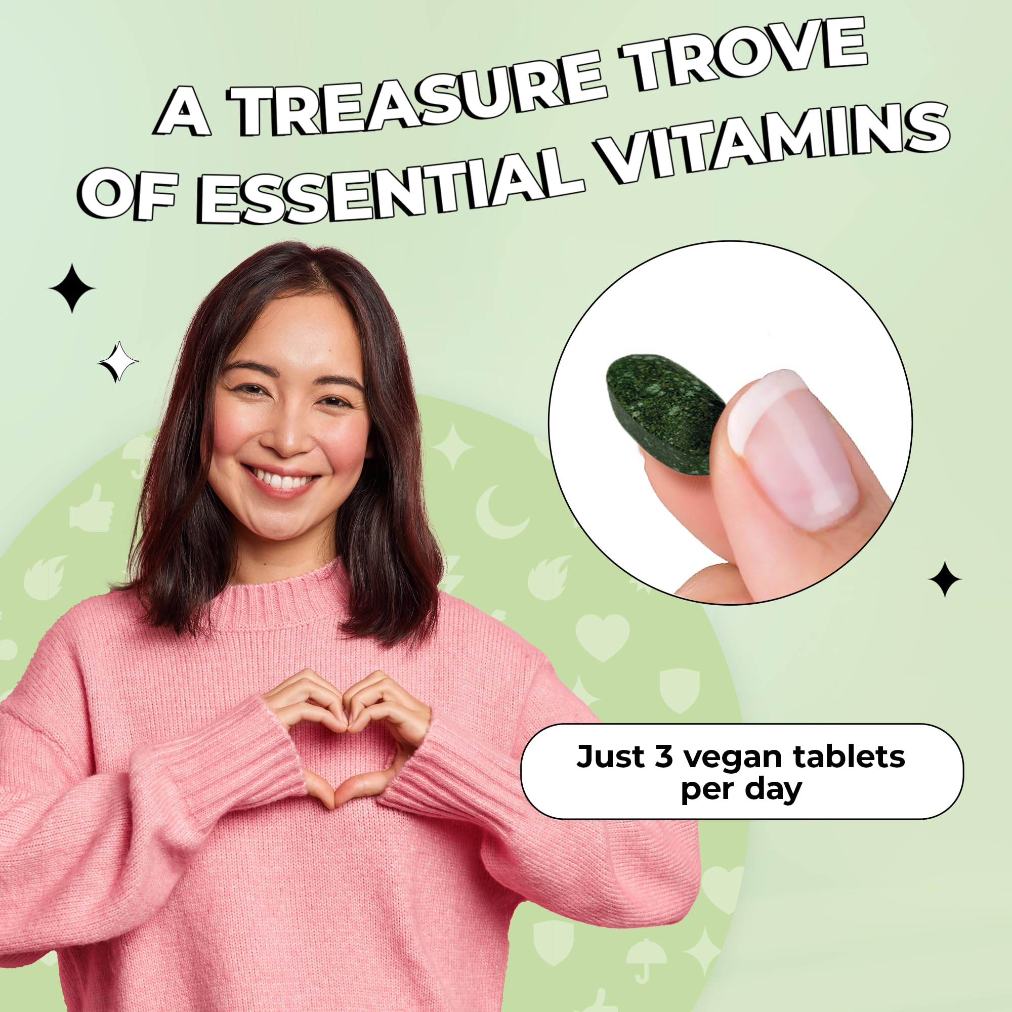 Future Kind Vegan Multivitamins Complete ingredients spread shows 42-nutrient plant-based blend