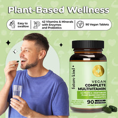 Future Kind Vegan Multivitamins Complete travel bottle ready for daily use