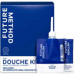 Future Method Anal Douche Kit bottle with isotonic solution for gentle cleansing