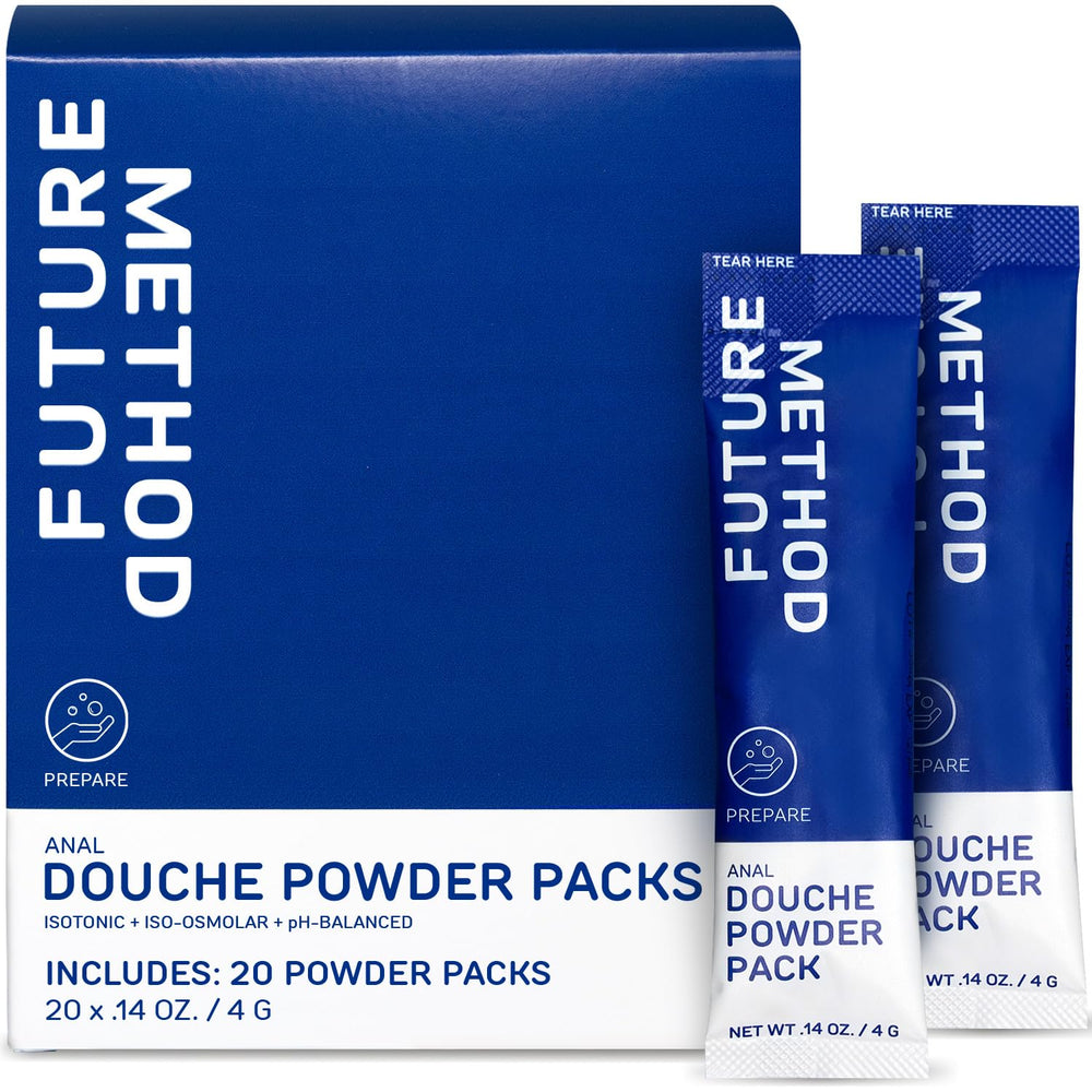 Future Method Anal Douche Powder packets for quick pre- or post-play cleansing