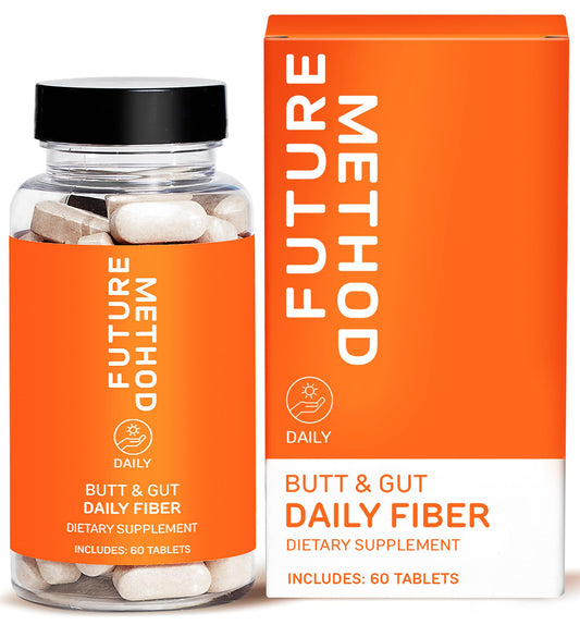 Future Method fiber bottle front with clear branding for daily use.
