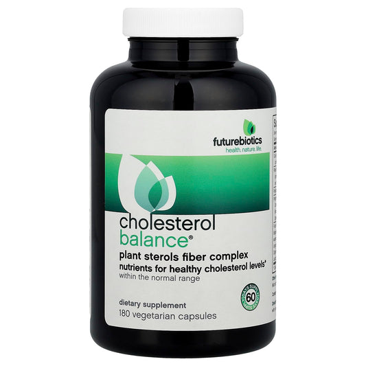 Futurebiotics Cholesterol Balance bottle with capsules for daily LDL support