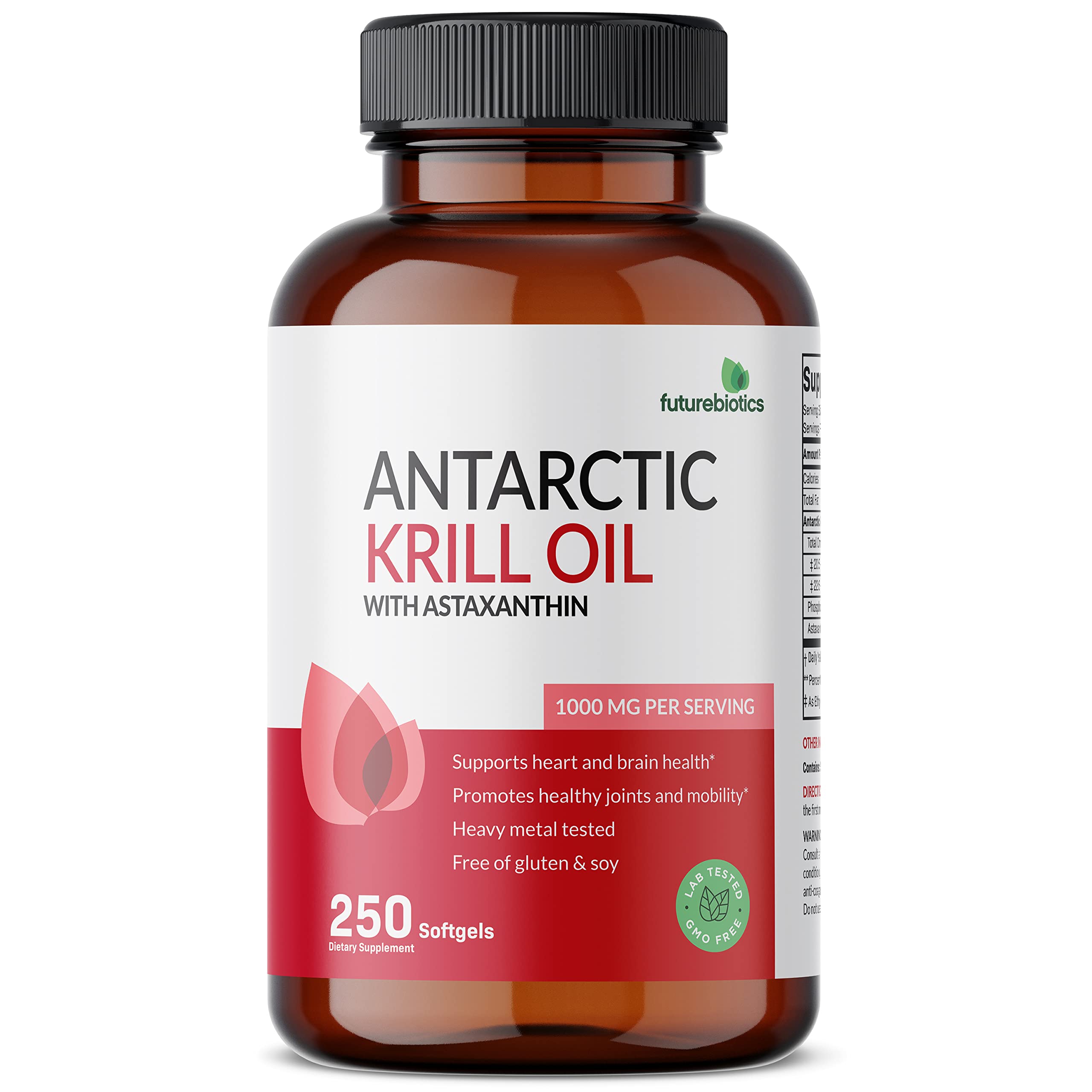 Futurebiotics Krill Oil lab testing certificate indicating heavy metal safety