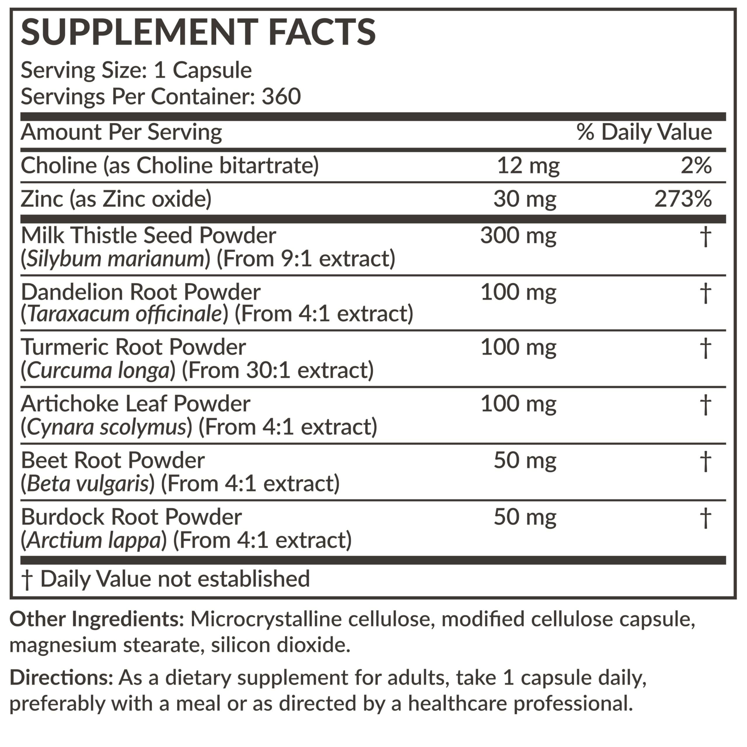 Futurebiotics Liver Detox packaging communicates vegan-friendly, soy-free, non-GMO claims.