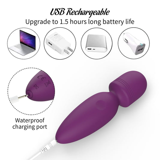 Fuwyiy mini massager travel-ready for on-the-go relief.